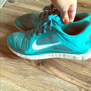 Aqua Nikes